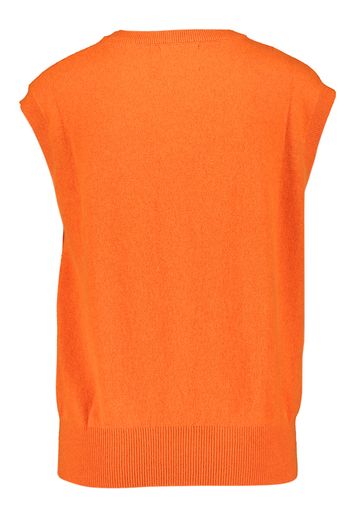 Oranje wollen debardeur Twins