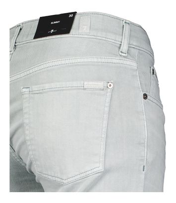 Grijsgroene slim fit jeans For all Mankind