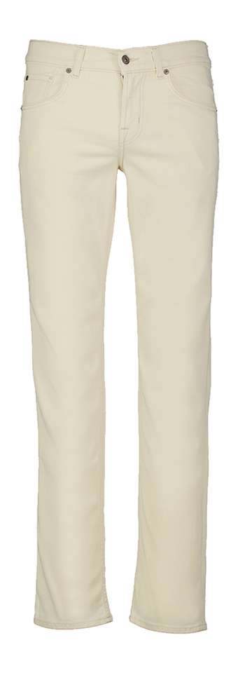 Ecru slim fit jeans Slimmy For All Mankind