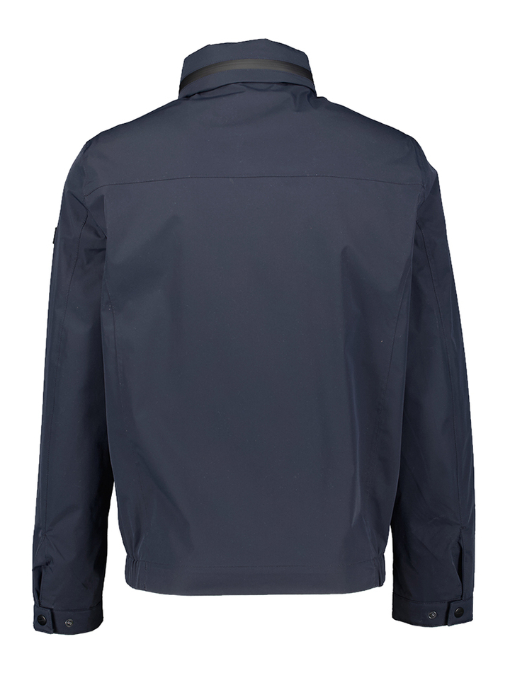 Donkerblauwe water- en jas met rits Bugatti 