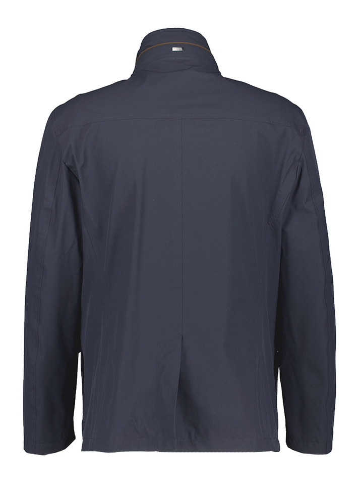 Donkerblauwe water- en winddichte jas Bugatti