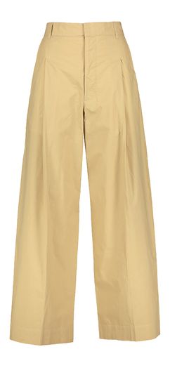 Beige wijde geklede chino broek Devy Soeur