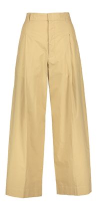 Soeur Beige wijde geklede chino broek Devy