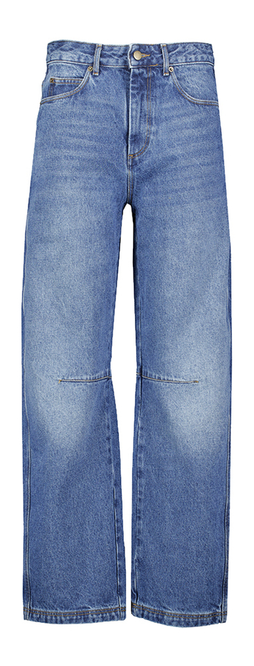 Blauwe loose fit jeans met hoge taille Soeur 