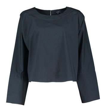Donkerblauwe korte oversized bloes Armand Soeur 