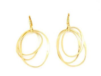 Gouden oorbellen cirkels Taim Creations
