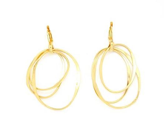 Gouden oorbellen cirkels Taim Creations