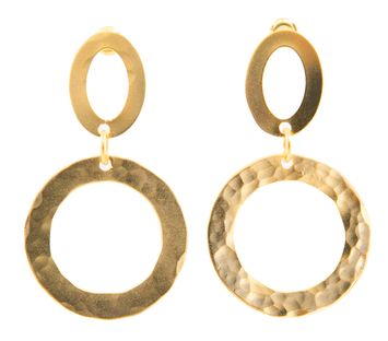 Gouden kleine ronde oorbellen Taim Creations
