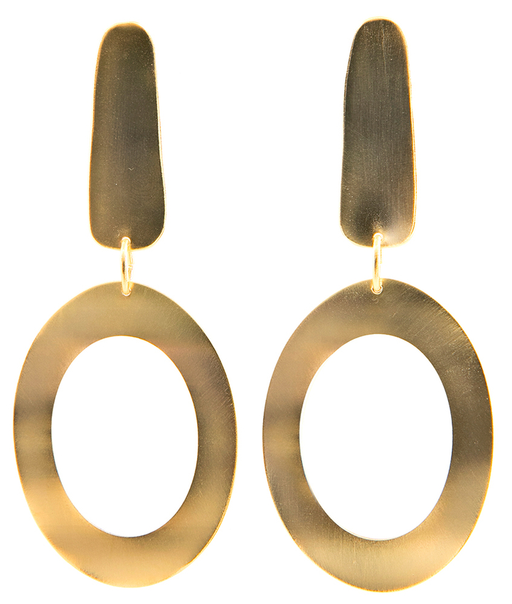 Gouden cirkel oorbellen Taim Creations