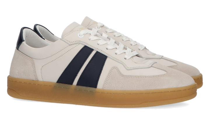 White navy lage sneakers National Stand