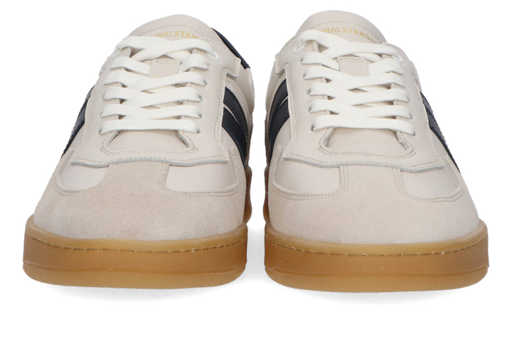 White navy lage sneakers National Stand