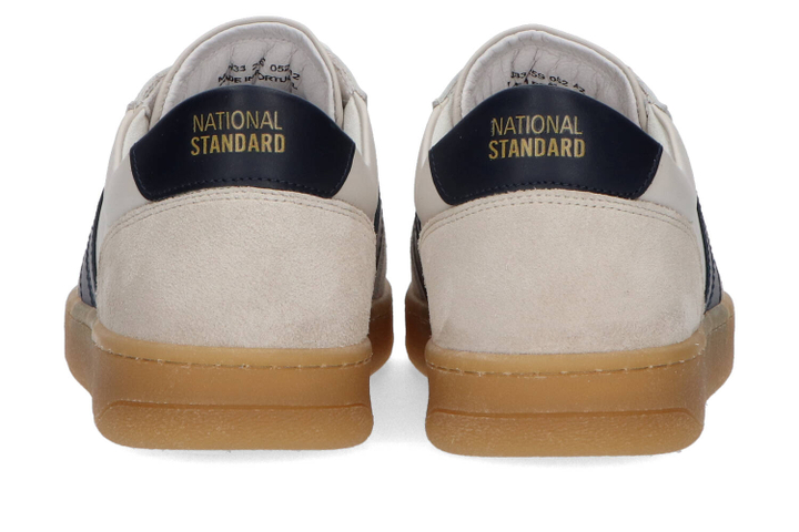 White navy lage sneakers National Stand