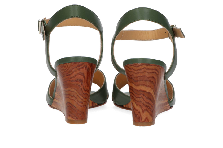 Dark green sandalen met sleehak Cara Atelier Content