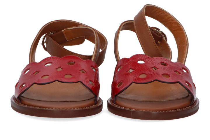 Roodkleurige sandalen in lak Les Venues