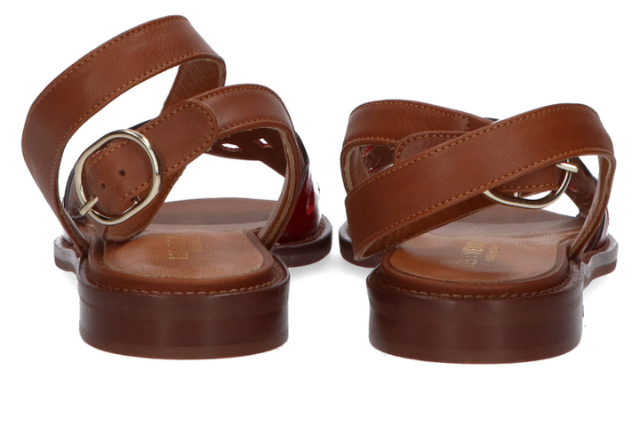 Roodkleurige sandalen in lak Les Venues