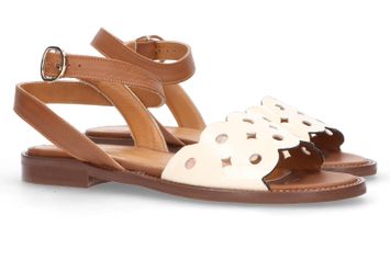 Beige sandalen in lak Les Venues