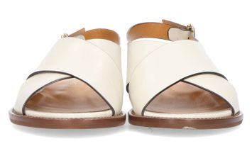 Beige lederen sandalen Les Venues