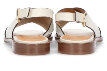 Beige lederen sandalen Les Venues