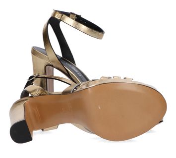 Gouden sandalen met hak Scratch Platino Rotta 