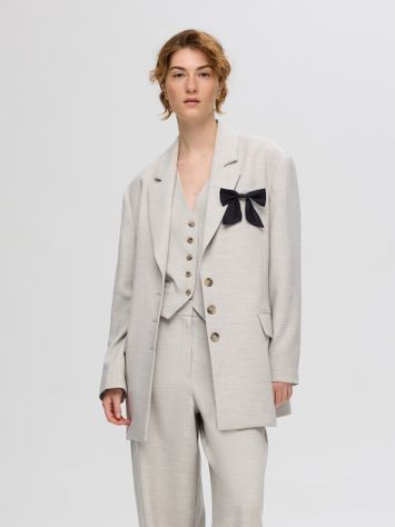 Beige blazer met knopen Selected Femme 