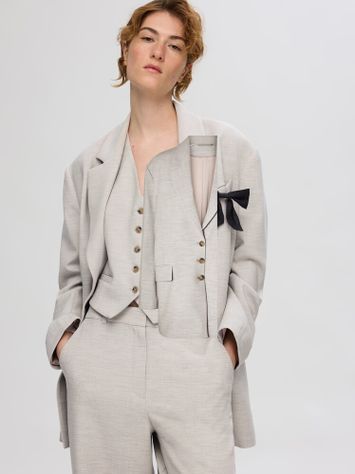 Beige blazer met knopen Selected Femme 