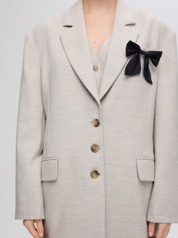 Beige blazer met knopen Selected Femme 