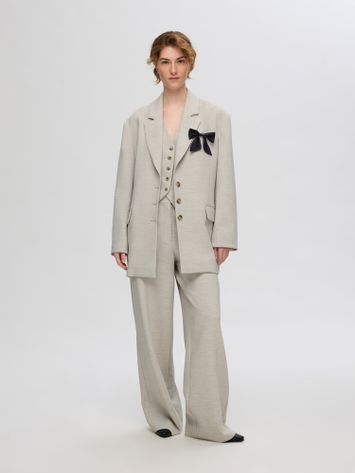 Beige blazer met knopen Selected Femme 