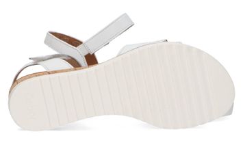 Witte sandalen met velcro Gabor