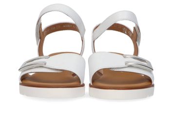 Witte sandalen met velcro Gabor