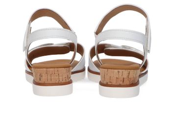 Witte sandalen met velcro Gabor