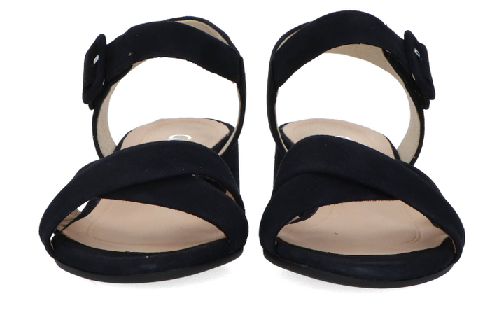 Donkerblauwe sandalen met blokhak Gabor