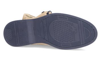 Bruine lage veterschoenen in suède Fluchos