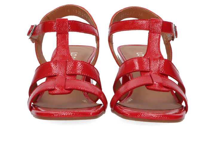 Rode sandalen met blokhak Lodi