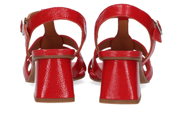 Rode sandalen met blokhak Lodi
