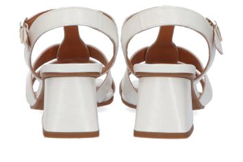 Witte sandalen met blokhak Lodi