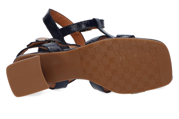 Blauwe sandalen met blokhak Lodi