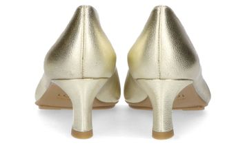 Goudkleurige pump met trechterhak Chila Lodi