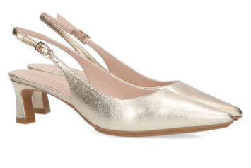 Goudkleurige pump met riempje Cheline Lodi
