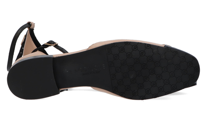 Nappa jute negro sandalen met bloem Lodi 