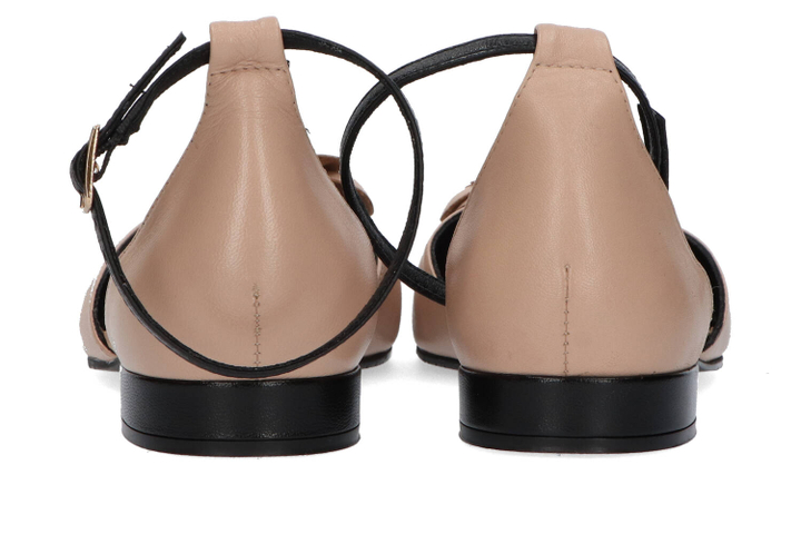 Nappa jute negro sandalen met bloem Lodi 