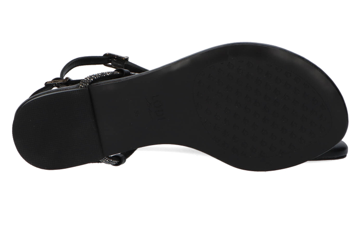 Zwarte sandalen met strass Lodi