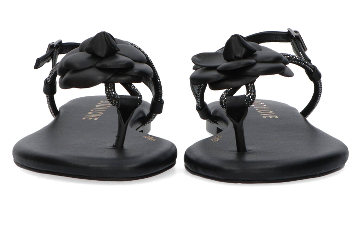 Zwarte sandalen met strass Lodi