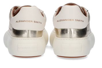Gold white lage sneakers Alexander Smith 