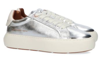 Silver white lage sneakers Alexander Smith 