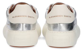 Silver white lage sneakers Alexander Smith 