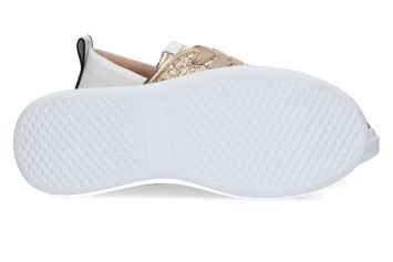 Gold geweven lage sneakers Alexander Smith
