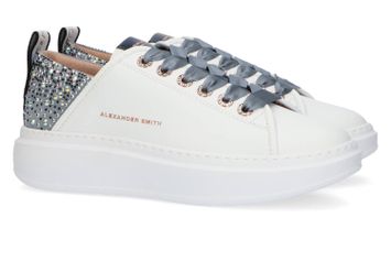White avio lage sneakers met strass Alexander Smith 