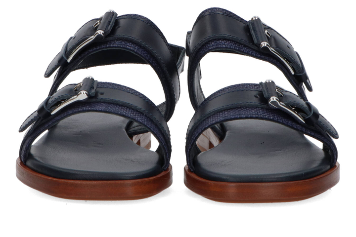 Donkerblauwe sandalen Frau