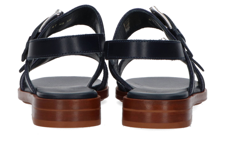 Donkerblauwe sandalen Frau