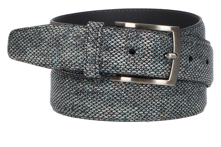 Zwartwitte riem met structuur Floris Van Bommel